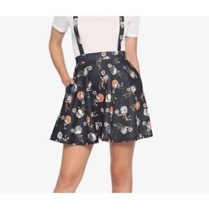 Hot Topic Haikyu Chibi Characters Suspender Skirt Black Jumper Dress Size L Emo